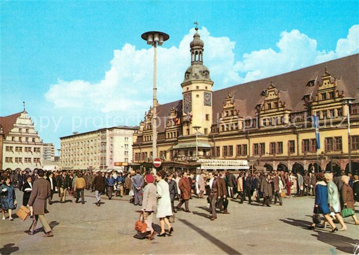 LEIPZIG Sachsen Altes Rathaus und Alte Waage am Markt