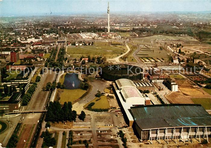 DORTMUND  CITY Bundesgartenschau 1959 Fliegeraufnahme