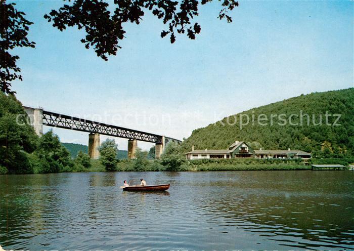 Ramsen Pfalz Der Eiswoog mit Gasthof Forelle