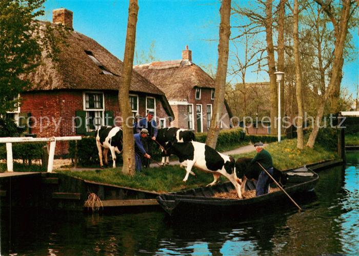 Giethoorn De Pergola Hotel Restaurant Rindertransport per Boot