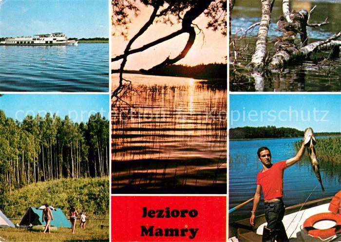 Jezioro Mamry Fahrgastschiff Seepanorama Camping Angeln