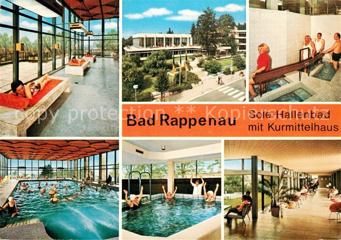 Bad Rappenau Sole Hallenbad mit Kurmittelhaus Liegeraum Wassertreten Bewegungsba