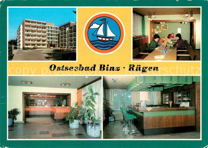 Binz Ruegen FDGB Urlauberwohnheim Pomerze Zirkelraum Emfpangshalle Heimgaststaet