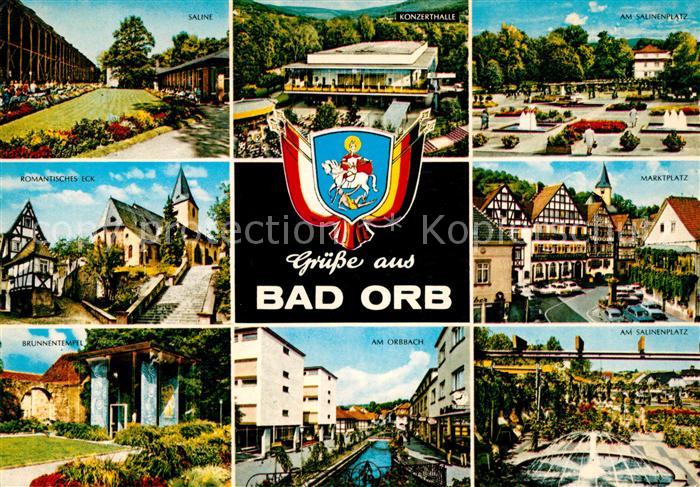 Bad Orb Saline Konzerthalle Romantisches Eck Marktplatz Brunnentempel Am Orbbach
