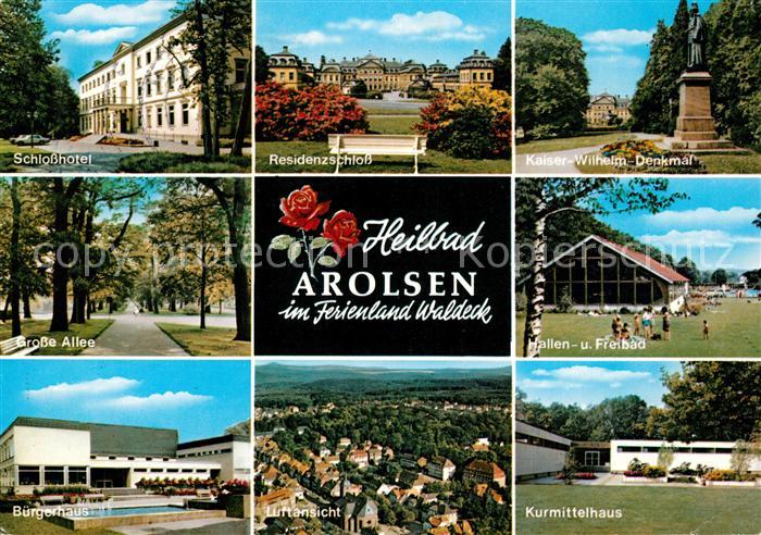 Bad Arolsen Schlosshotel Residenzschloss Kaiser Wilhelm Denkmal Grosse Allee Hal