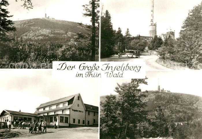 Grosser Inselsberg Berggasthof Aussichtsturm Sender Landschaftspanorama
