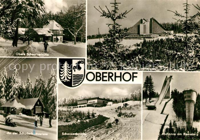 Oberhof Thueringen Schweizerhuette Interhotel Panorama Schuderbachswiese Schanze