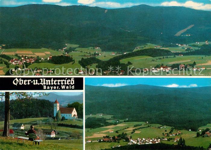 Oberried Bischofsmais Panorama Oberried und Unterried Bayerischer Wald Kirche