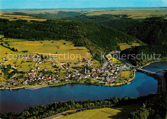 Einruhr Obersee der Rurtalsperre Fliegeraufnahme