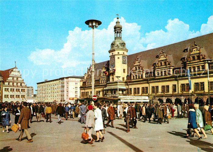 LEIPZIG Sachsen Altes Rathaus Alte Waage am Markt Messestadt