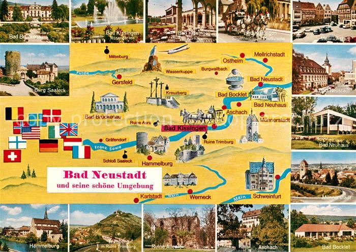 Bad Neustadt und seine Umgebung Landkarte