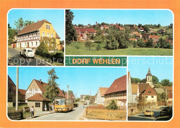 Wehlen Sachsen Ortsmotive Bushaltestelle Kirche