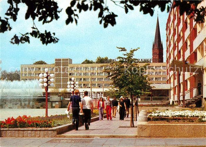 Frankfurt Oder Karl Marx Strasse Wasserspiele Kirchturm