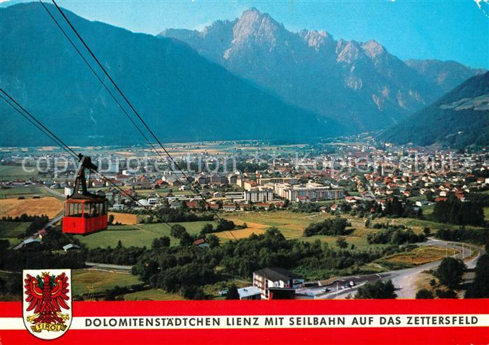 Lienz Tirol Dolomitenstaedtchen mit Seilbahn auf das Zettersfeld