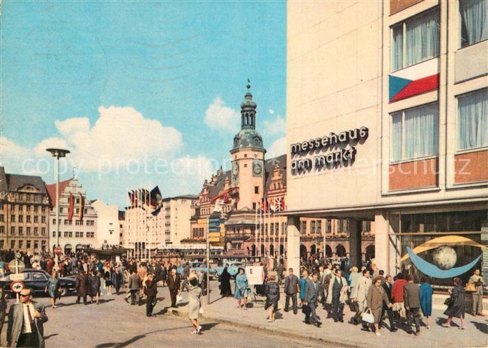 LEIPZIG Sachsen Messehaus Markt Altes Rathaus Neubauten Messestadt