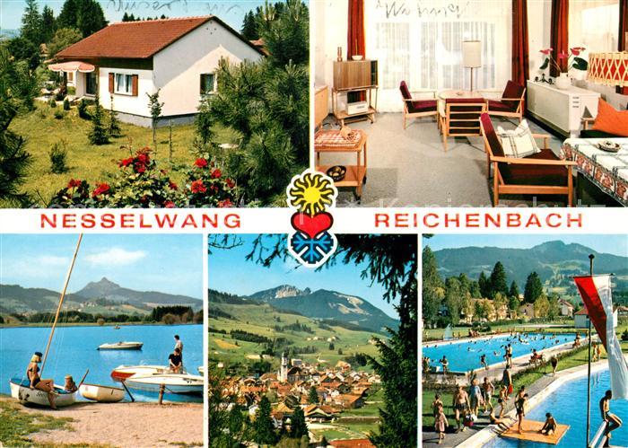 Reichenbach Nesselwang Feriendorf Pension Schwimmbad Badesee Bootfahren