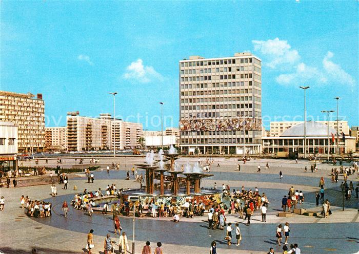 BERLIN  CITY Alexanderplatz Haus des Lehrers Hauptstadt der DDR