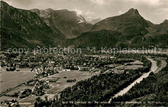 Bad Reichenhall mit Reiteralpe Loferer Steinberge und Muellnerhorn