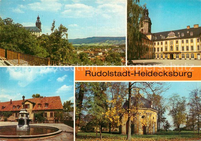 Rudolstadt Heidecksburg Innenhof Brunnen Schallhaus im Park