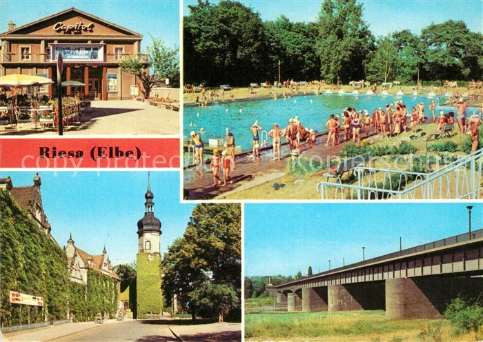 Riesa Sachsen Filmtheater Capitol Bad Rathaus Neue Elbbruecken
