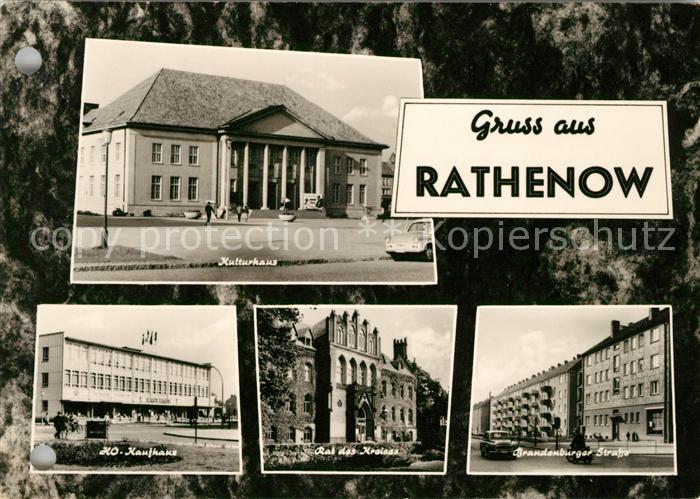 Rathenow Kulturhaus HO Kaufhaus Rat des Kreises Brandenburger Strasse