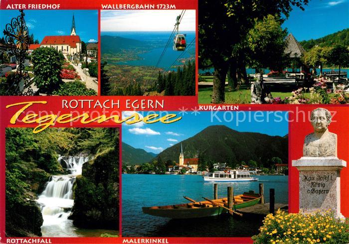 Rottach-Egern Alter Friedhof Wallbergbahn Kurgarten Rottachfall Malerkinkel