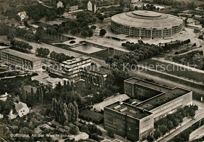 DORTMUND  CITY An der Westfalenhalle Fliegeraufnahme