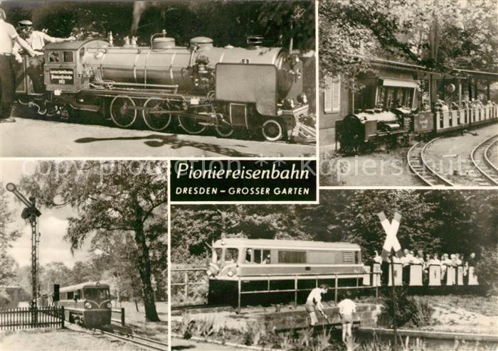 DRESDEN Elbe Pioniereisenbahn Grosser Garten