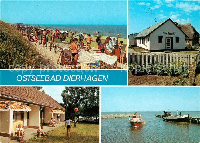 Dierhagen Ostseebad Strand Haus Brands Bungalow Fischerhafen