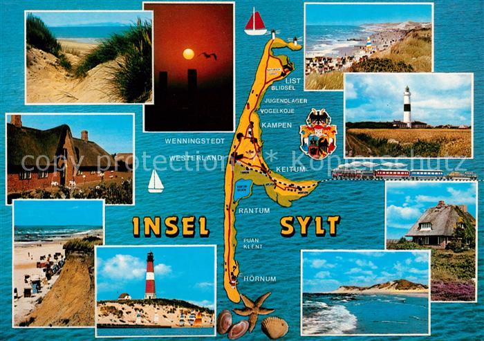 Sylt Duenen Friesenhaus Strand Leuchtturm Teilansichten