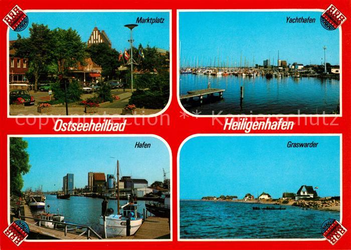 Heiligenhafen Ostseebad Marktplatz Yachthafen Hafen Graswarder