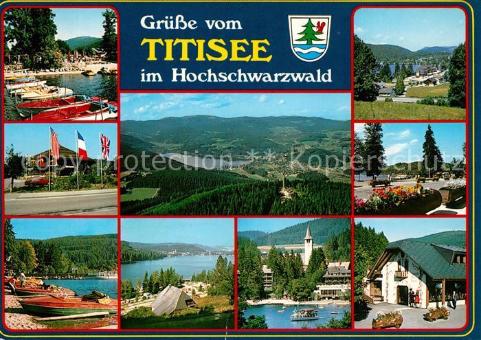 Titisee Bootsliegeplatz Kurhaus Strand Panorama Teilansichten