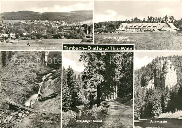 Tambach-Dietharz Teilansicht Schulungszentrum Artur Becker Roellchen Dietharzer