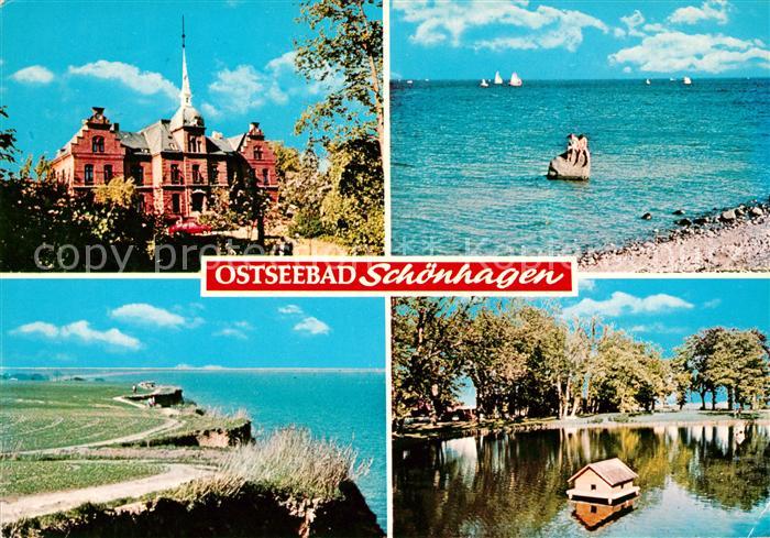 Schoenhagen Brodersby Schloss Steilkueste Schwanenteich