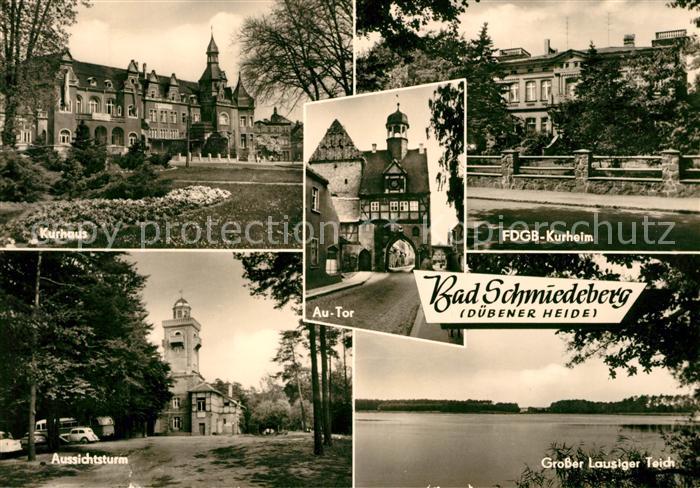 Bad Schmiedeberg Kurhaus FDGB Kurheim Aussichtsturm Au Tor Grosser Lausiger Teic