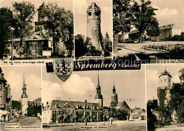 Spremberg Niederlausitz Rat des Kreises Schloss Georgenbergturm Friedrich Engels