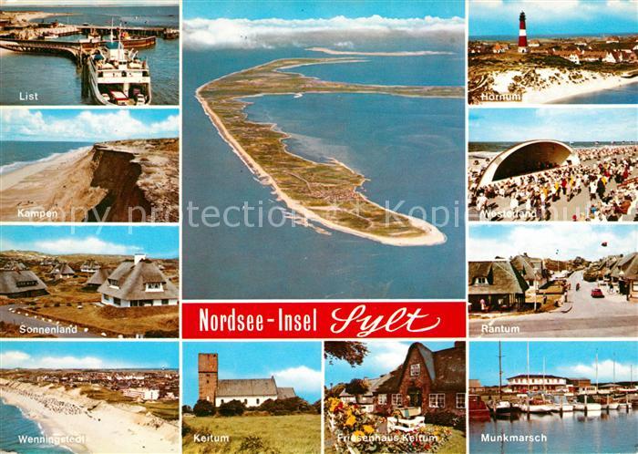 Sylt List Kampen Sonnenland Wenningstedt Fliegeraufnahme Hoernum Westerland Rant