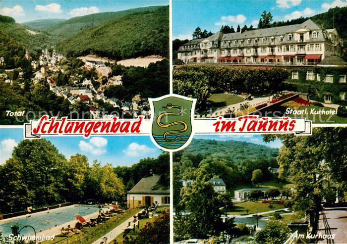 Schlangenbad Taunus Total Staatl Kurhotel Schwimmbad Am Kurhaus