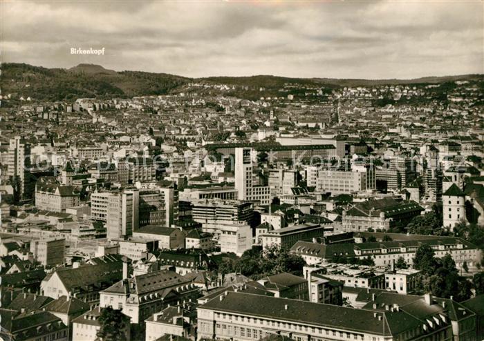 STUTTGART  CITY Blick von der Gerokstrasse mit Birkenkopf