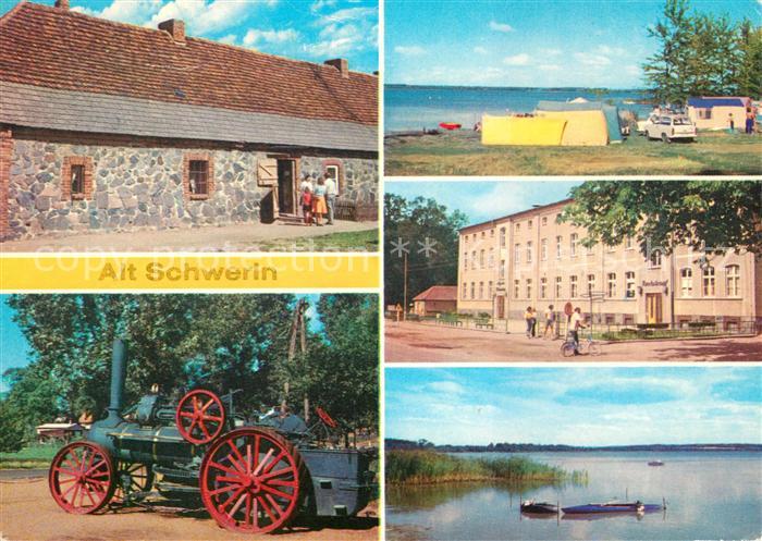 Alt Schwerin Agrarhist Museum Katenwohnung Alte Lokomobile Campinglatz am Plauer