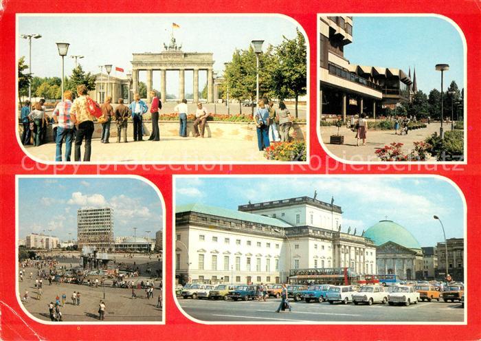 BERLIN CITY Brandenburger Tor Palast Hotel Alexanderplatz Deutsche Staatsoper