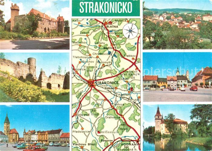 Strakonice Strakonitz Hrad Vodnany namesti Volyne Bavoroy namesti Blatna