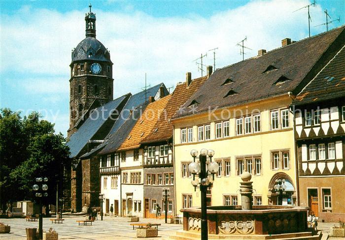 Sangerhausen Suedharz Jacobikirche Brunnen