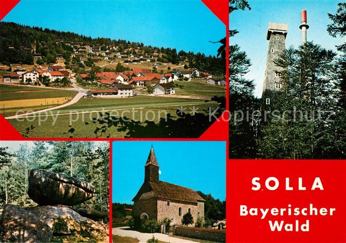 Solla Wald Panorama Stein Kirche Aussichtsturm