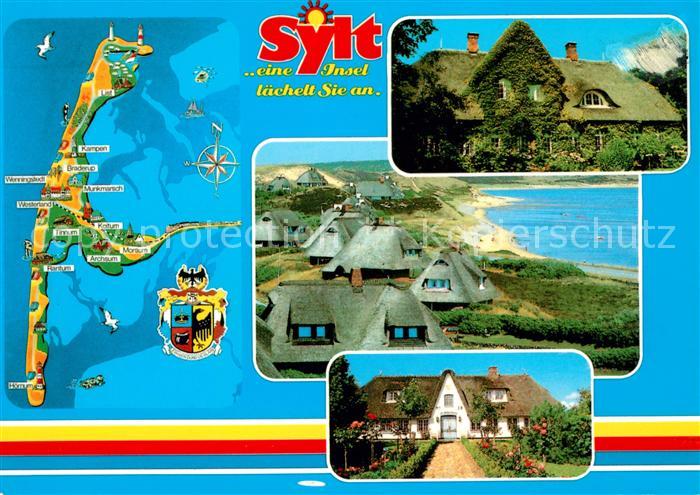 Sylt Inselkarte Inselhaeuser