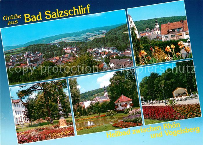 Bad Salzschlirf Panorama Kurhaus Kurpark Kurkonzert