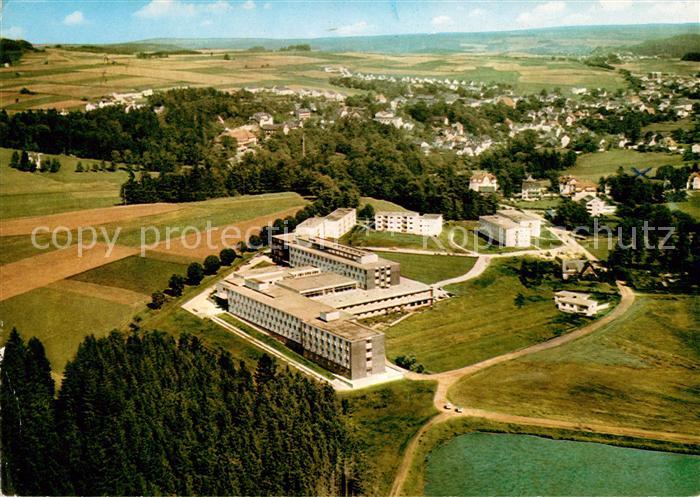 Bad Steben Sanatorium Franken der BfA Kurklinik Fliegeraufnahme