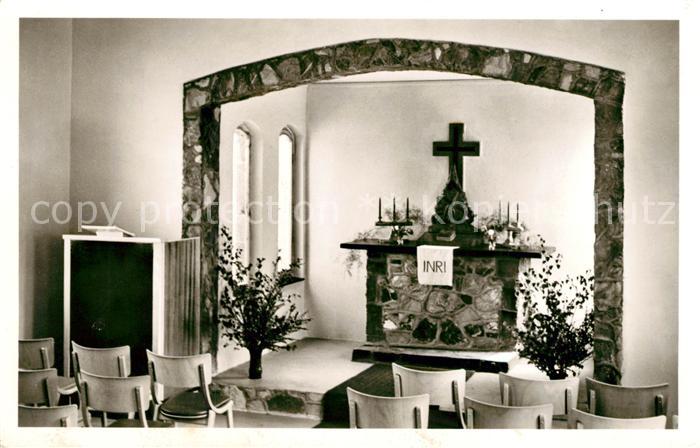 Burbach Siegerland Christ. Erholungsheim Buchhellertal Hauskapelle