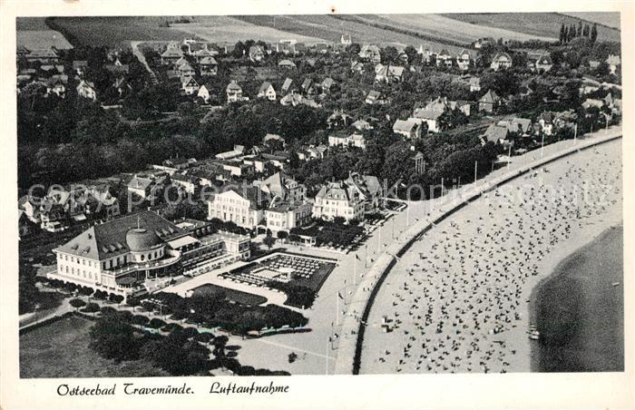 Travemuende Ostseebad Fliegeraufnahme