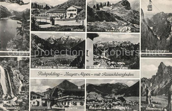 Ruhpolding Rauschbergbahn Nesslauer Wasserfall Sonntagshorn